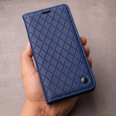 Etui Smart Caro do iPhone 16e granatowe