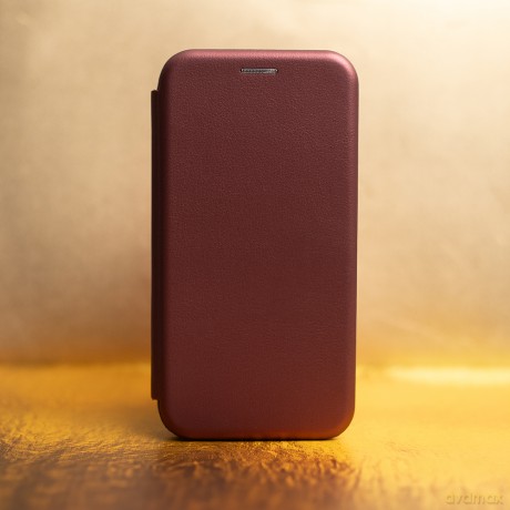 Etui Smart Diva do iPhone 16e burgundowe