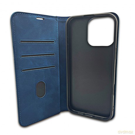 Etui Smart Suede do iPhone 16e granatowe