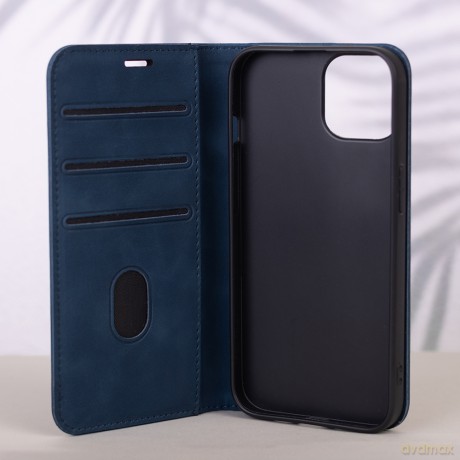 Etui Smart Suede do iPhone 16e granatowe