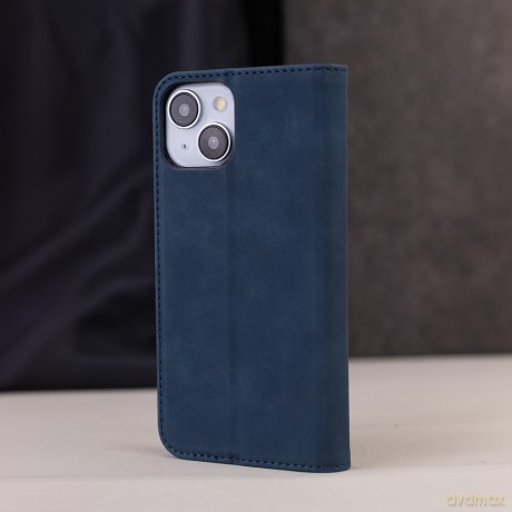 Etui Smart Suede do iPhone 16e granatowe
