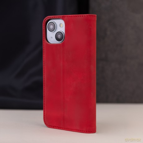 Etui Smart Suede do Motorola Moto E14 / G24 / G04 / G04S czerwone