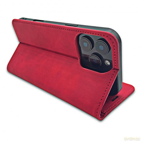 Etui Smart Suede do Samsung Galaxy A52 4G / A52 5G / A52S 5G czerwone