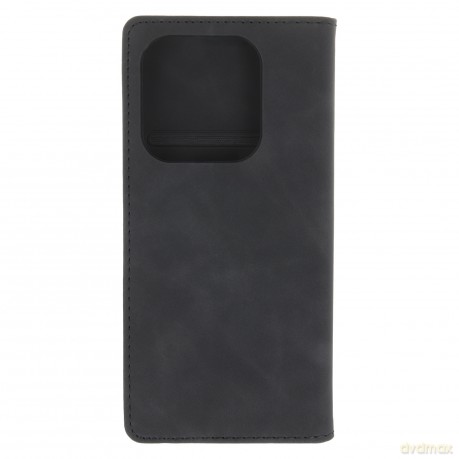 Etui Smart Suede do Xiaomi Redmi Note 14 5G (Global) czarne