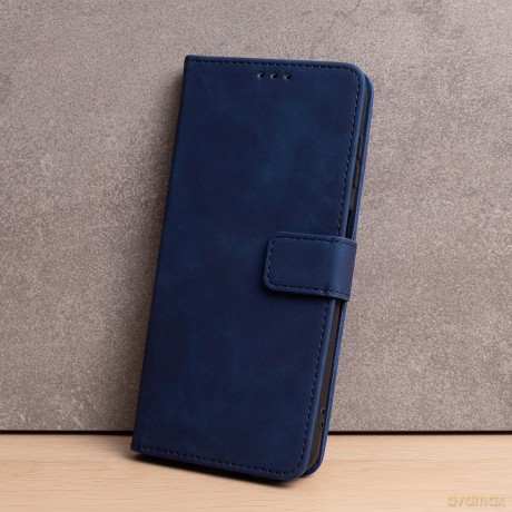 Etui Smart Velvet do iPhone 16e granatowe