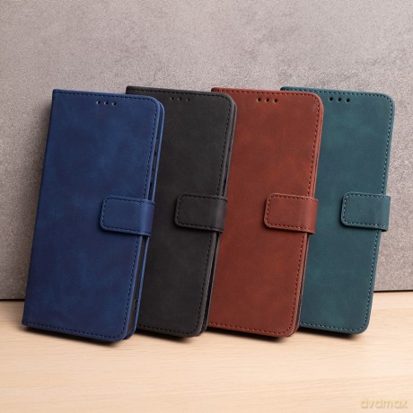 Etui Smart Velvet do Samsung Galaxy M16 5G ciemnozielone