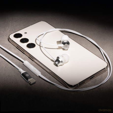 Forever słuchawki przewodowe EP-02 dokanałowe USB-C białe