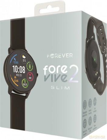 Forever Smartwatch ForeVive 2 Slim SB-325 czarny