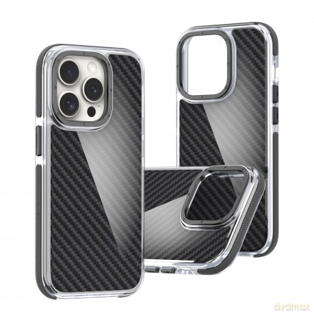 Nakładka Acrylic Carbon do iPhone 16e czarna