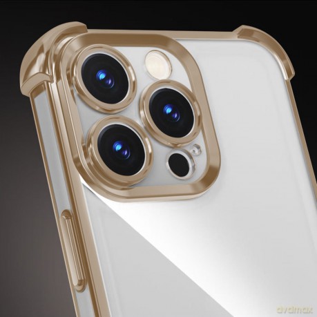 Nakładka Anti Shock Chrome do iPhone 12 6,1" złota