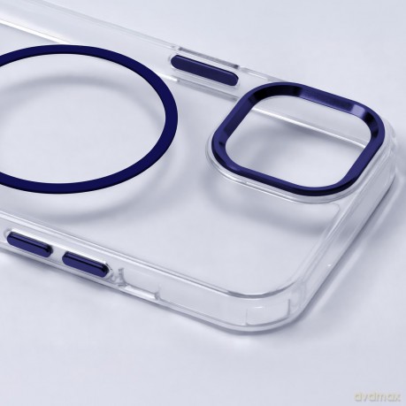 Nakładka Clear Thin Mag do iPhone 12 / 12 Pro 6,1'' niebieska