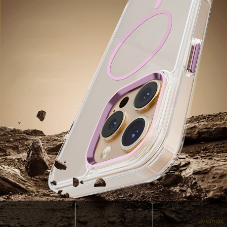 Nakładka Clear Thin Mag do iPhone 14 6,1" różowa