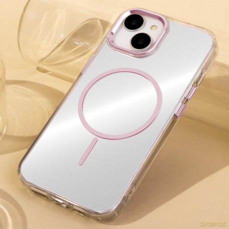 Nakładka Clear Thin Mag do iPhone 14 6,1" różowa