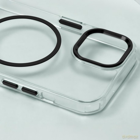 Nakładka Clear Thin Mag do iPhone 16 6,1" czarna