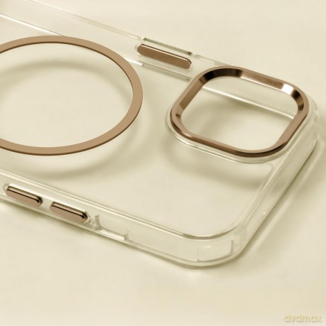 Nakładka Clear Thin Mag do iPhone 16 Pro Max 6,9" złota