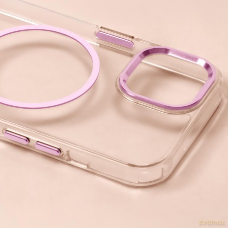 Nakładka Clear Thin Mag do iPhone 16e różowa