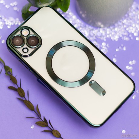Nakładka Color Chrome Mag do iPhone 16e zielona