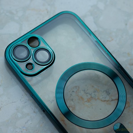 Nakładka Color Chrome Mag do iPhone 16e zielona