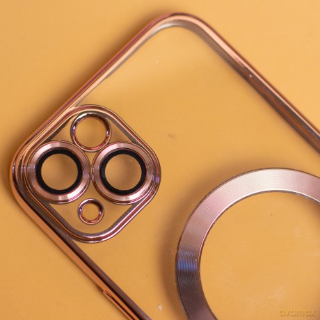 Nakładka Color Chrome Mag do Samsung Galaxy A56 5G różowo-złota