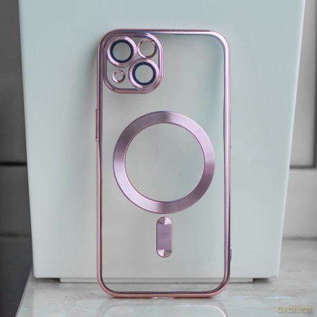 Nakładka Color Chrome Mag do Samsung Galaxy S25 Edge różowo-złota