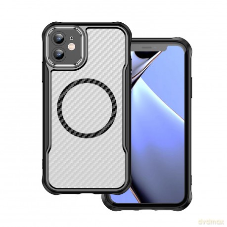 Nakładka Defender Carbon Mag do iPhone 12 6,1" czarna