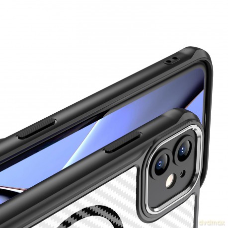 Nakładka Defender Carbon Mag do iPhone 12 6,1" czarna