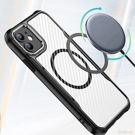 Nakładka Defender Carbon Mag do iPhone 12 6,1" czarna