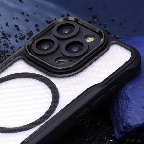 Nakładka Defender Carbon Mag do iPhone 12 6,1" czarna