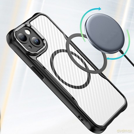 Nakładka Defender Carbon Mag do iPhone 13 6,1" czarna