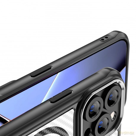 Nakładka Defender Carbon Mag do iPhone 14 Pro Max 6,7" czarna