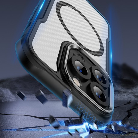 Nakładka Defender Carbon Mag do iPhone 15 Pro 6,1" czarna