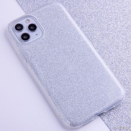 Nakładka Glitter 3w1 do iPhone 16e srebrna
