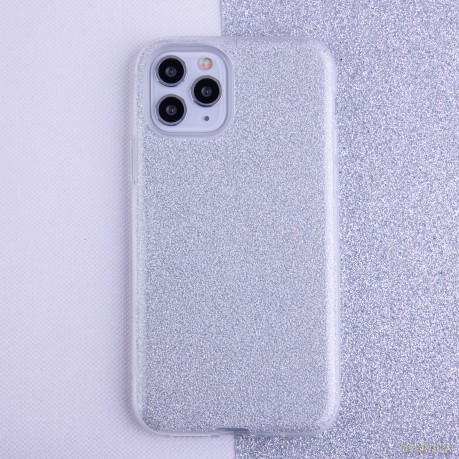 Nakładka Glitter 3w1 do iPhone 16e srebrna