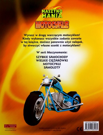 Maszynomania. Motocykle. Książka z naklejkami - Anna Bańkowska-Lach (tłum.) [KSIĄŻKA]