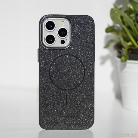 Nakładka Glitter Thin Mag do iPhone 11 czarna