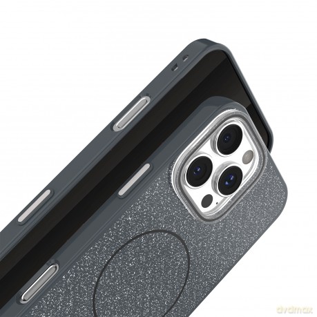 Nakładka Glitter Thin Mag do iPhone 11 czarna