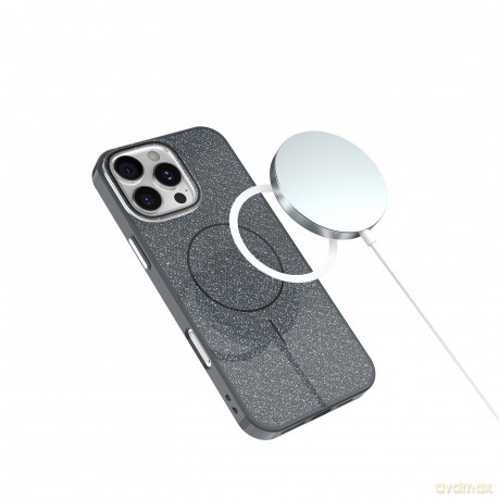 Nakładka Glitter Thin Mag do iPhone 11 czarna
