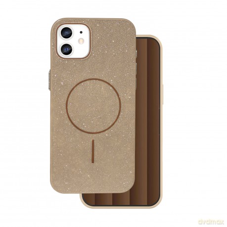 Nakładka Glitter Thin Mag do iPhone 12 / 12 Pro 6,1" brązowa