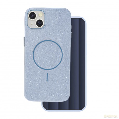 Nakładka Glitter Thin Mag do iPhone 15 6,1" niebieska