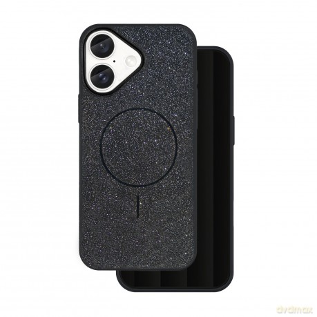 Nakładka Glitter Thin Mag do iPhone 16 6,1" czarna