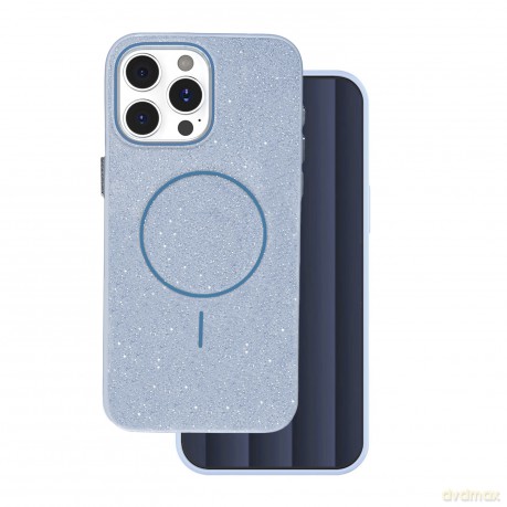 Nakładka Glitter Thin Mag do iPhone 16 Pro 6,3" niebieska