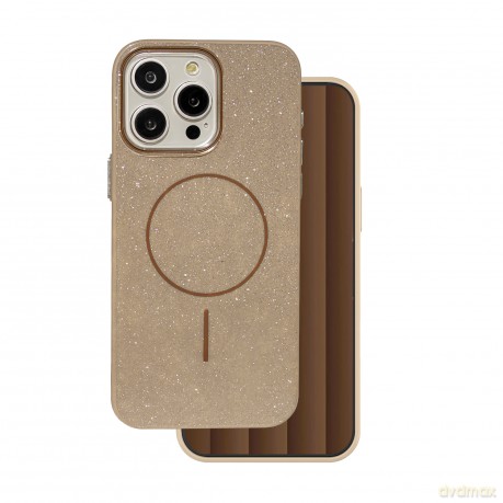 Nakładka Glitter Thin Mag do iPhone 16 Pro Max 6,9" brązowa