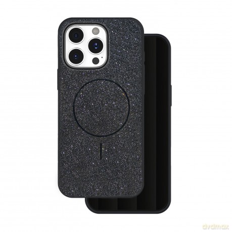Nakładka Glitter Thin Mag do iPhone 16 Pro Max 6,9" czarna