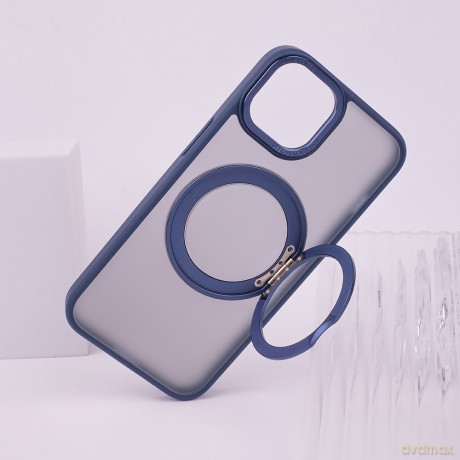 Nakładka Mag Ring Rotating do iPhone 16 Plus 6,7" granatowa