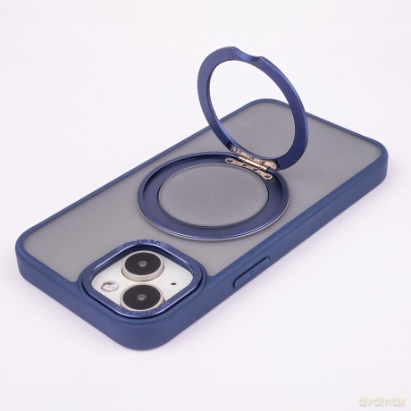 Nakładka Mag Ring Rotating do iPhone 16 Plus 6,7" granatowa