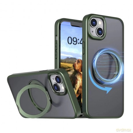 Nakładka Mag Ring Rotating do iPhone 16 Plus 6,7" zielona