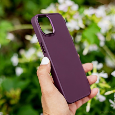 Nakładka Satin do iPhone 16e burgundowa