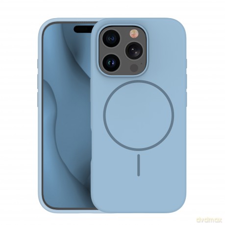 Nakładka Silicone Thin Mag do iPhone 12 / 12 Pro 6,1" jasnoniebieska