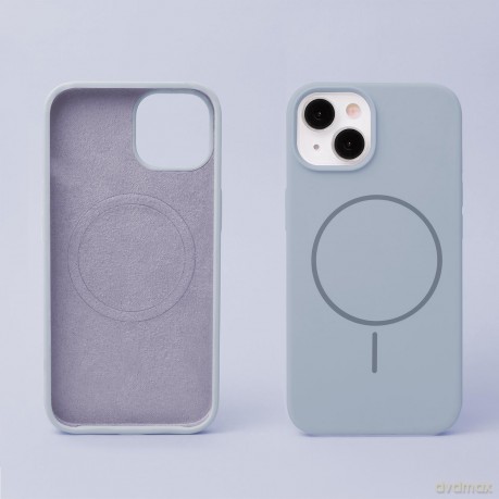 Nakładka Silicone Thin Mag do iPhone 12 / 12 Pro 6,1" jasnoniebieska