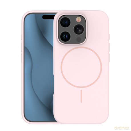 Nakładka Silicone Thin Mag do iPhone 12 / 12 Pro 6,1" jasnoróżowa
